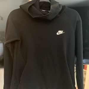 Black high neck Nike hoodie